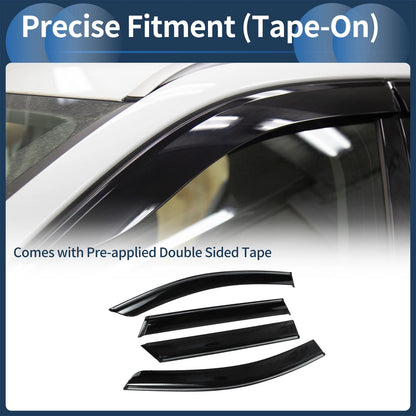 Window Deflectors 1 Set for Toyota bZ4X Vent Visors (2023–2023)