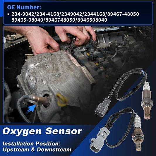2 x Upstream & Downstream Oxygen Sensor for Toyota Sienna 3.3L V6 (2004–2009)