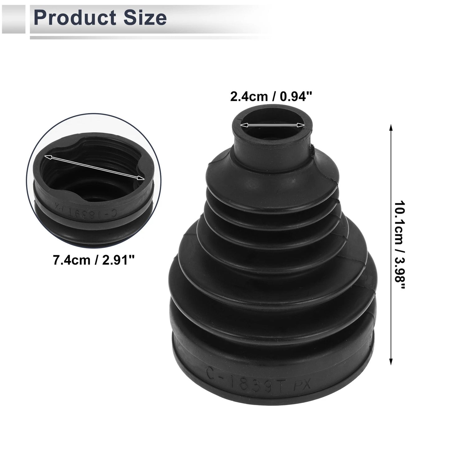 Inner CV Joint Boot Kit with Clamps for Ford Focus (2011-2015)