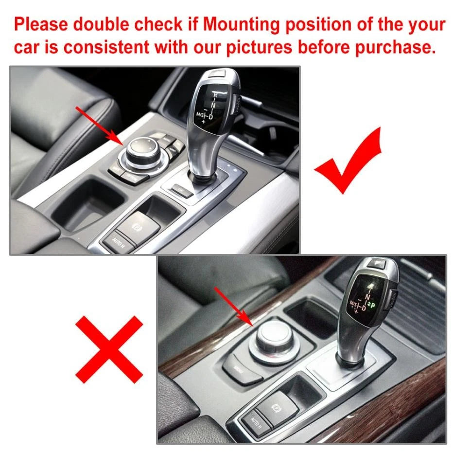Carbon Fiber Gear Shift Box Panel Trim for BMW E70 X5 E71 X6 (2008-2013)