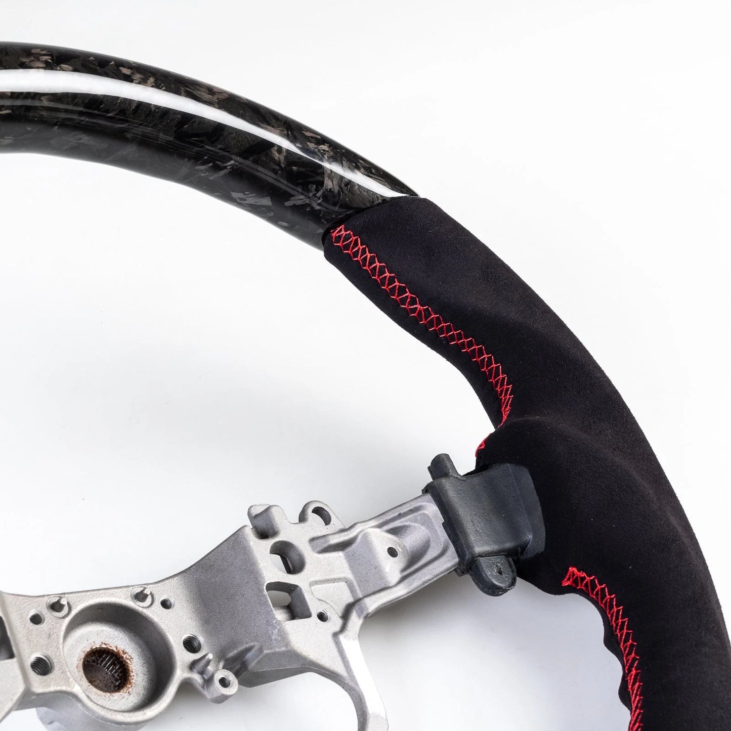 Forged Carbon Suede Steering Wheel for Toyota Land Cruiser Prado (2009-2023)