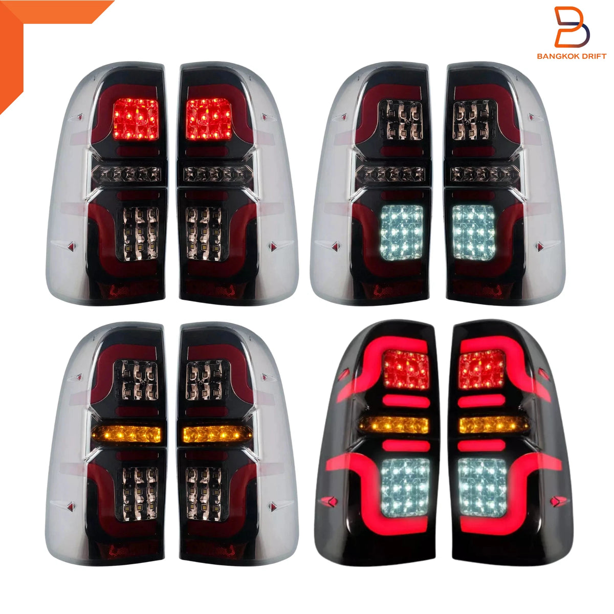 LED Smoke Black Tail Light for Toyota Hilux Ute Vigo (2005-2014)