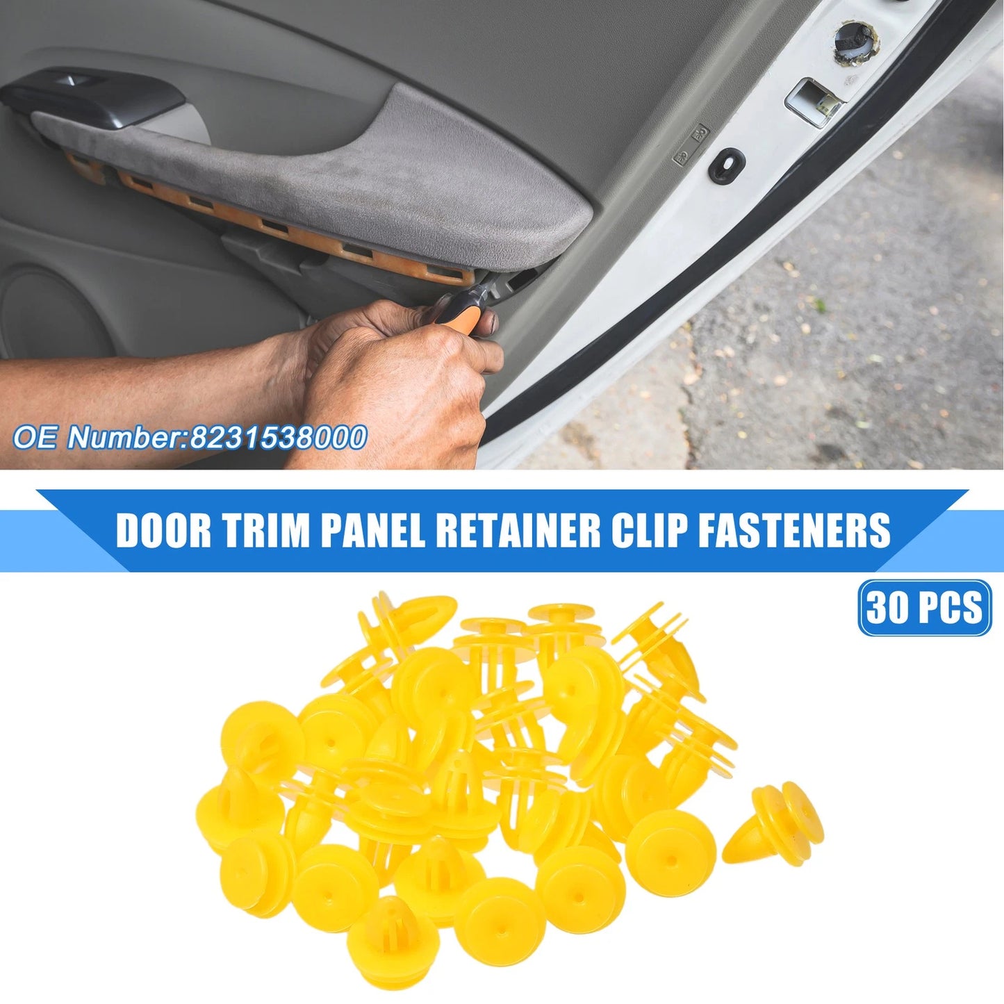 30 Pcs Door Trim Panel Retainer Clips for Chevrolet Aveo (2004 - 2011)