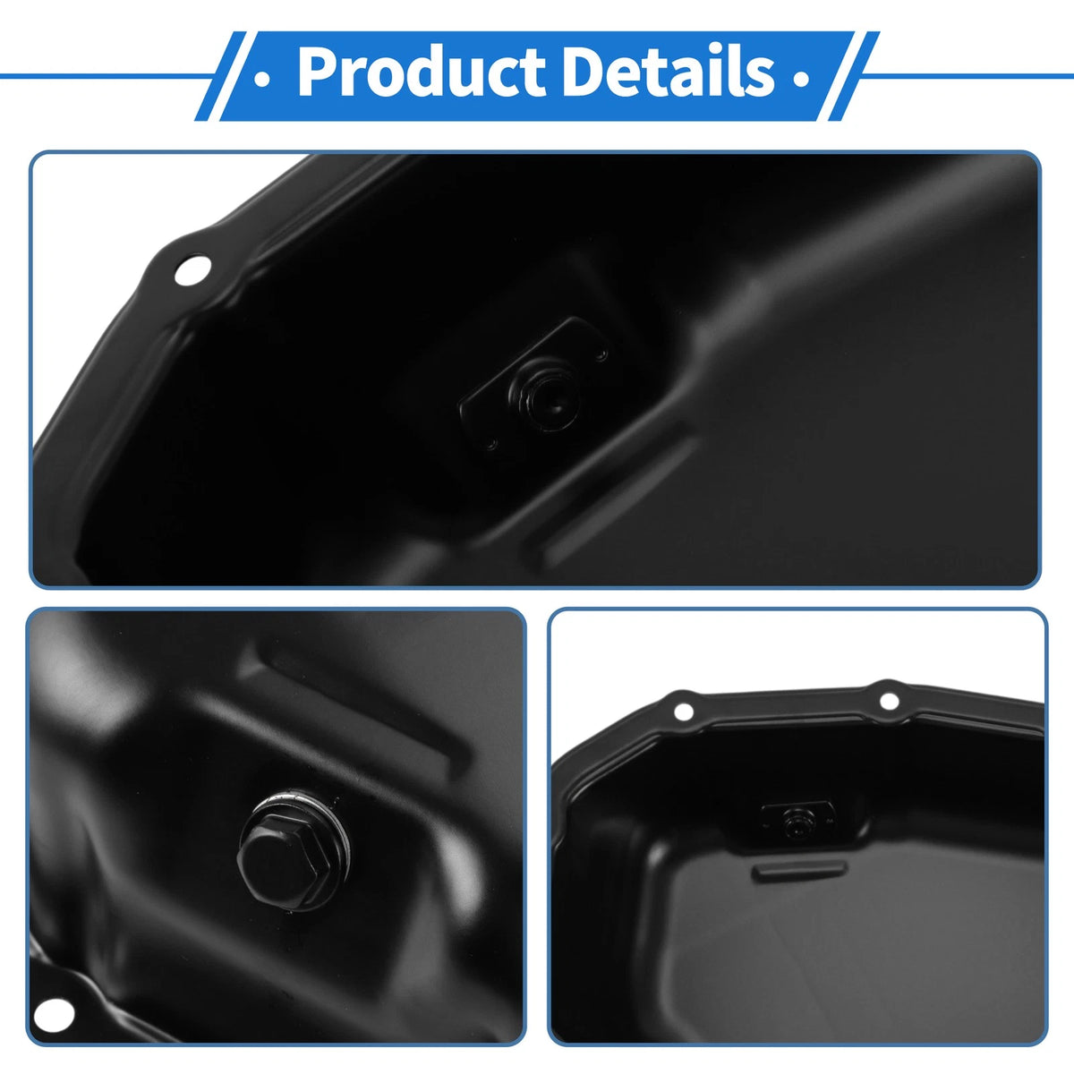 Engine Oil Pan for Toyota Highlander 2018-2021 Steel Black