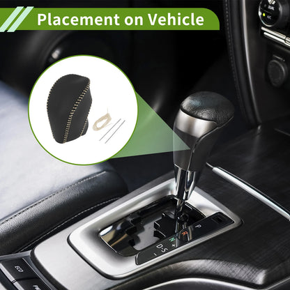 Gear Shift Knob Cover for Toyota Highlander 2008-2013 Black Beige