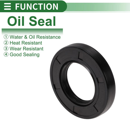 Oil Seal 35x62x10mm 5 Pcs NBR Rubber High Pressure Black for Make Model