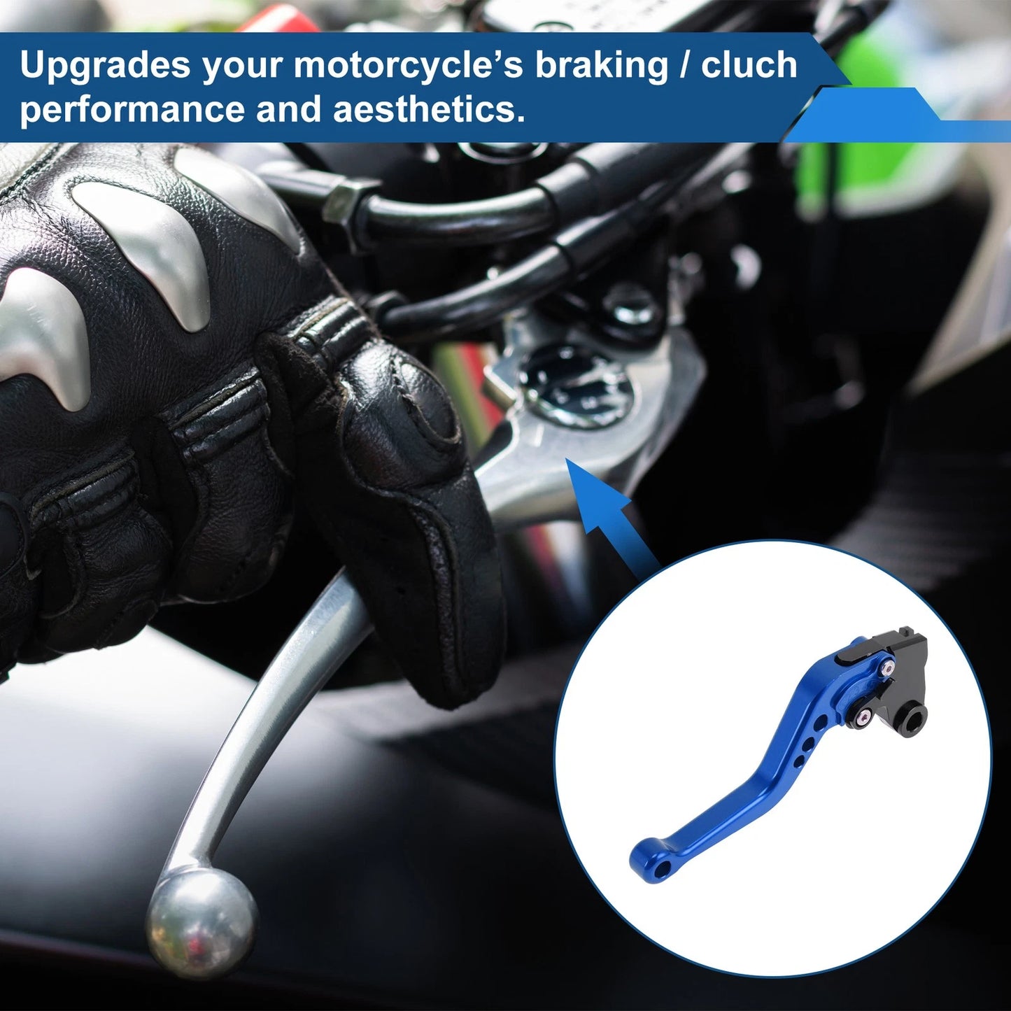 Adjustable Short Brake Clutch Levers / 1 Pair for Kawasaki ZX-10R (2004–2005)