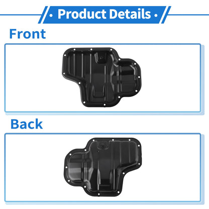 Engine Oil Pan for Toyota RAV4 2019-2023 Aluminum Alloy Black