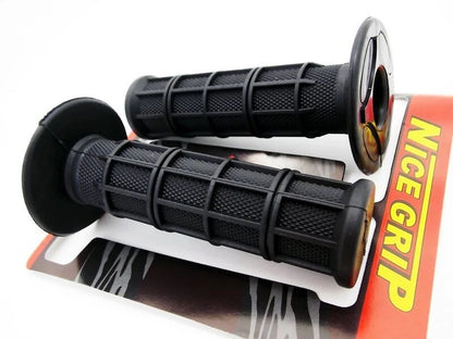 Black Hand Grip Set for YAMAHA YZ80  - Left & Right Pair
