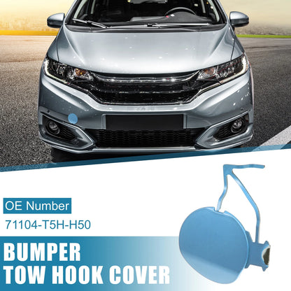 Front Bumper Tow Hook Cover for Honda Fit (2018-2019) - Blue Cap