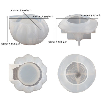 Silicone Mold for Pumpkin Jar Candy Container - DIY Craft