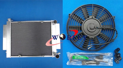 Aluminum Radiator + Fan for Mazda RX2 RX3 RX4 RX5 (1970-1980)