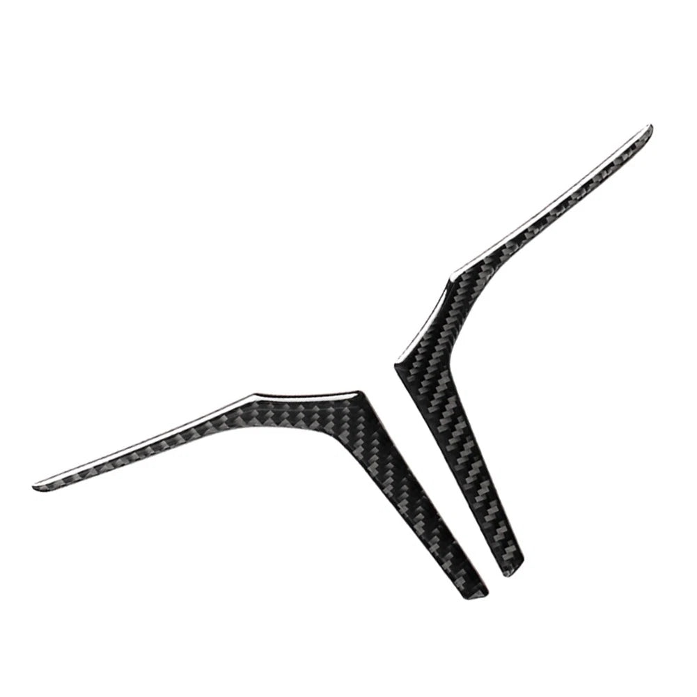 Black Steering Wheel Strip Cover Trim for BMW 3 5 6 Series X3 X4 X5 (2018-2023)