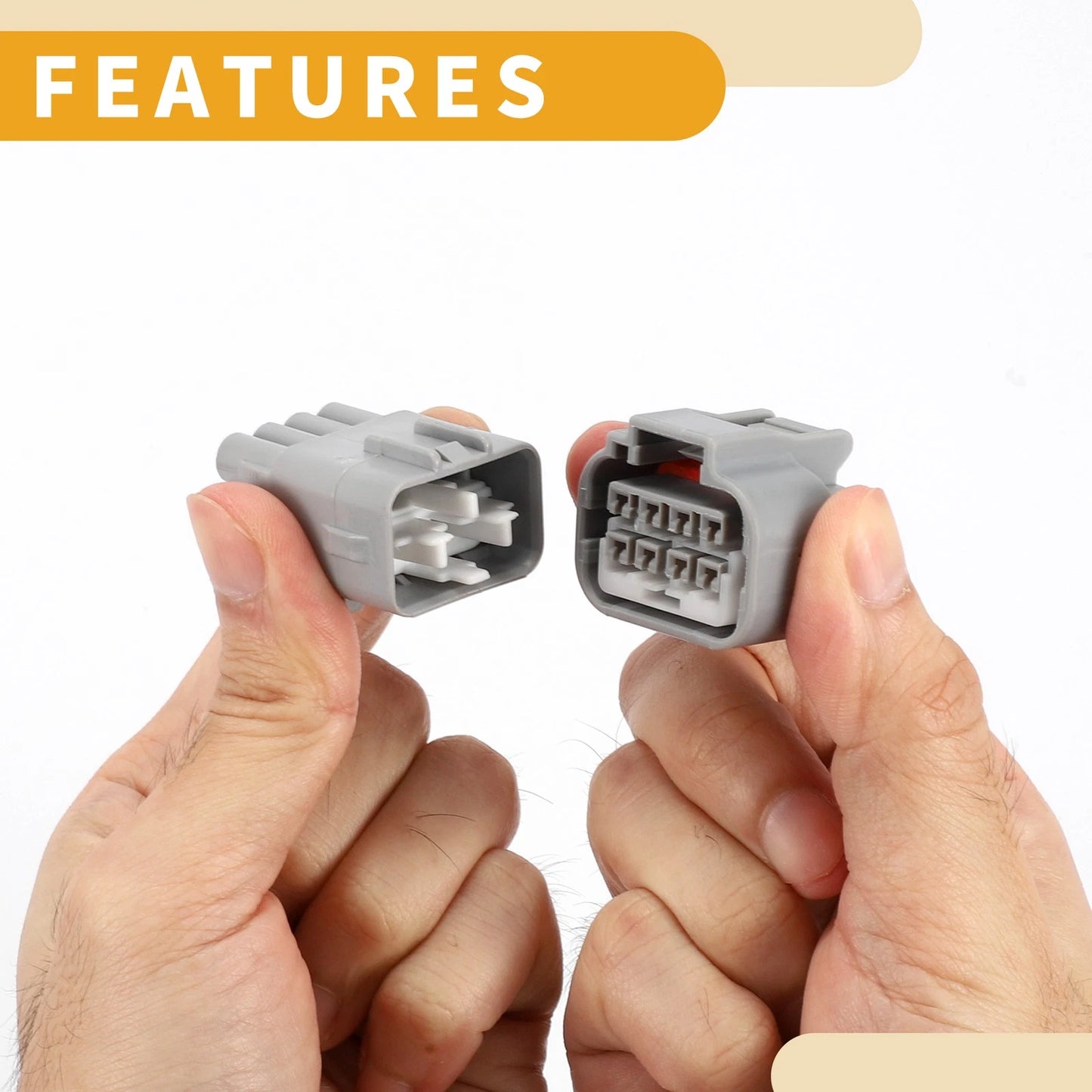 8Pin Waterproof Headlight Connector Plug for Toyota