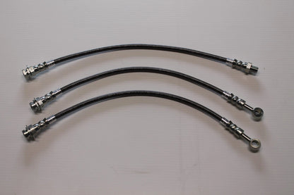 Braided Brake Hose Set (3) for VC VE VF VG VH Valiants, Pacer & Charger