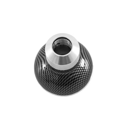 Carbon Fiber Black Round Ball Gear Shift Knob for Universal Cars
