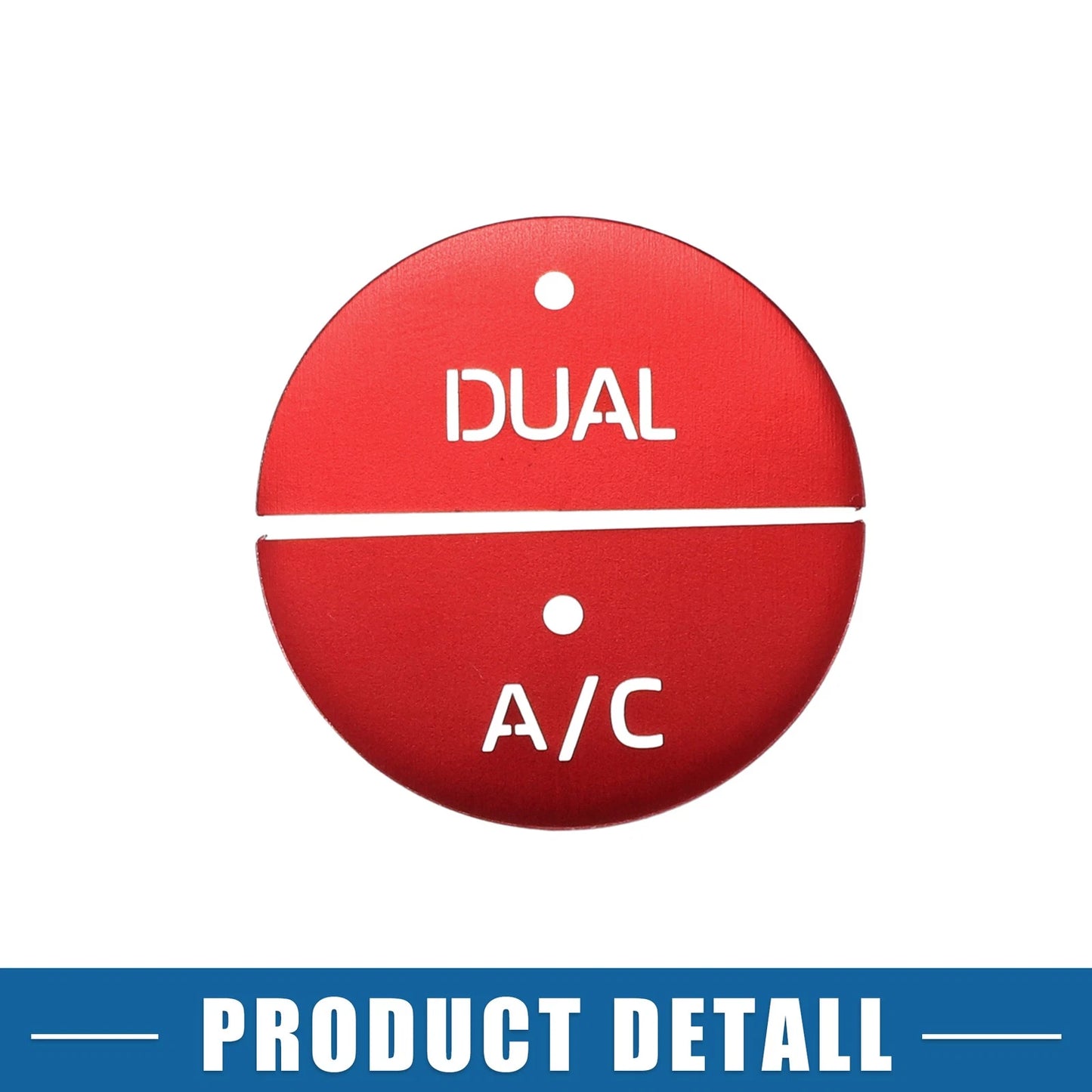 4 Pcs AC Switch Knob Cover Trim for Toyota RAV4 (2019-2022) Aluminum Alloy Red