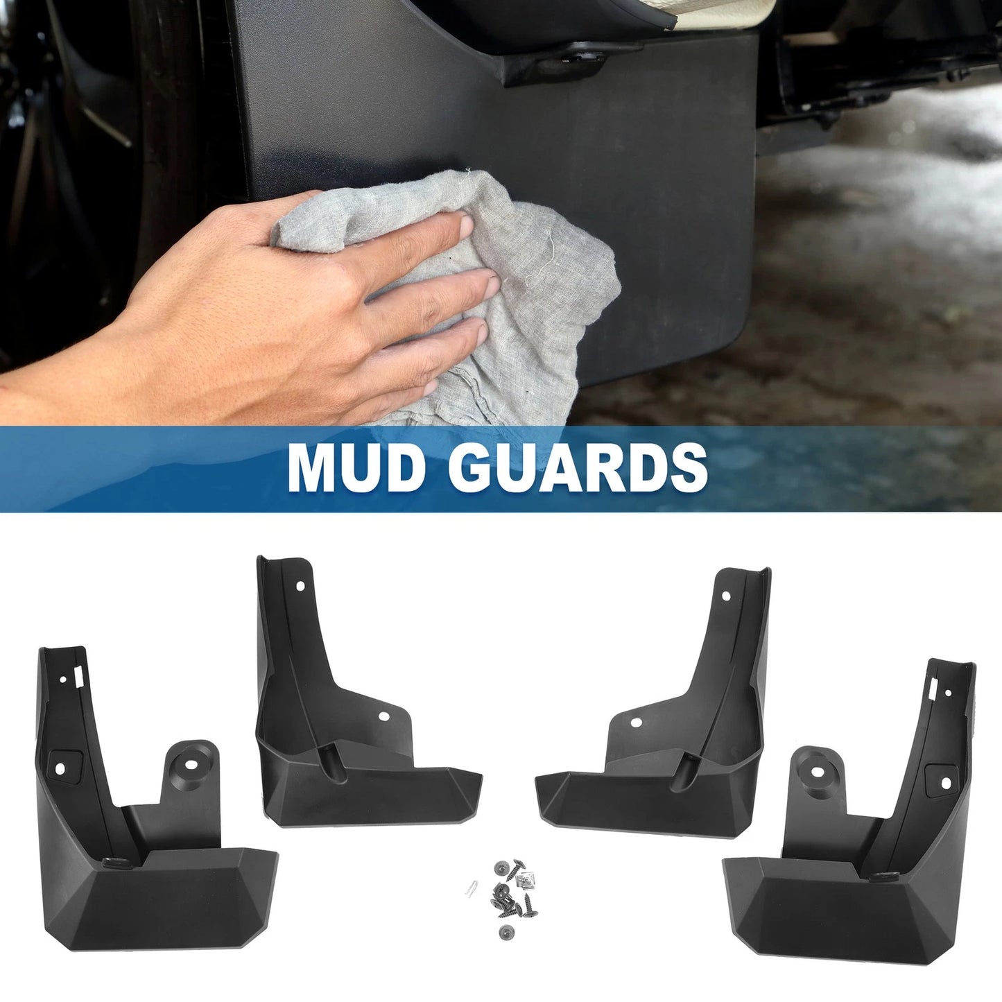 Front & Rear Mud Flap Splash Guard for Toyota Raize (2020–2021)