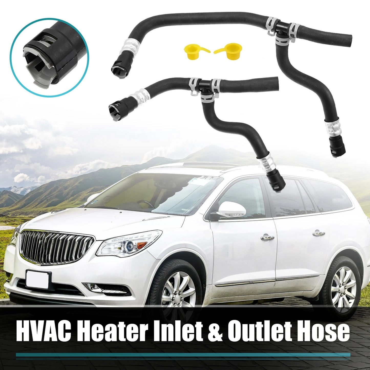 Heater Hose Assembly Set for Chevrolet Traverse and GMC Acadia