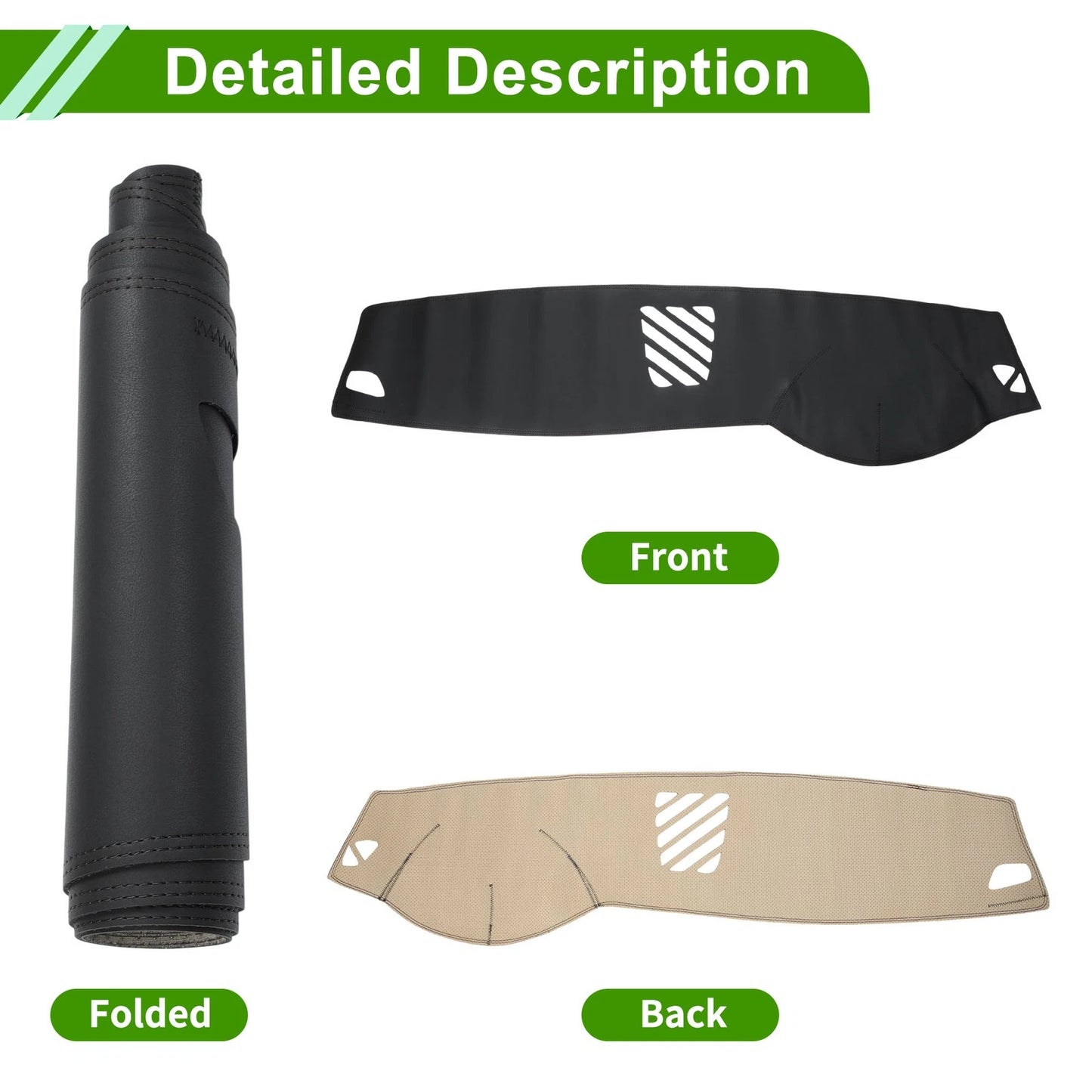 Dashboard Cover for BMW 5 (2014-2017) Mat Carpet Black