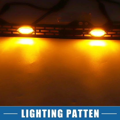 LED Grille Lights with Bracket for Toyota Tundra (2014-2020) Amber