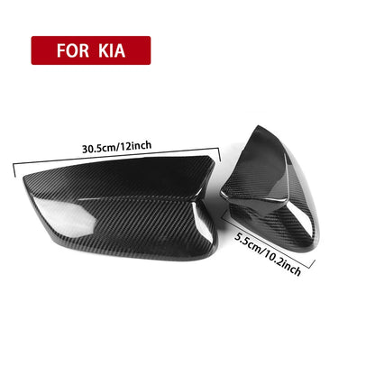 Real Carbon Fiber Side Mirror Covers for KIA EV6/GT/GT Line (2022-2024)