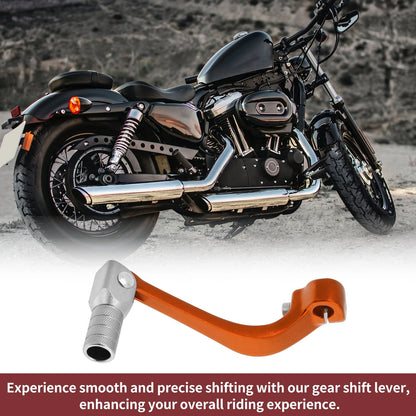 Folding Shifter Lever for Honda CRF110F (2013-2018) - Orange Silver Tone