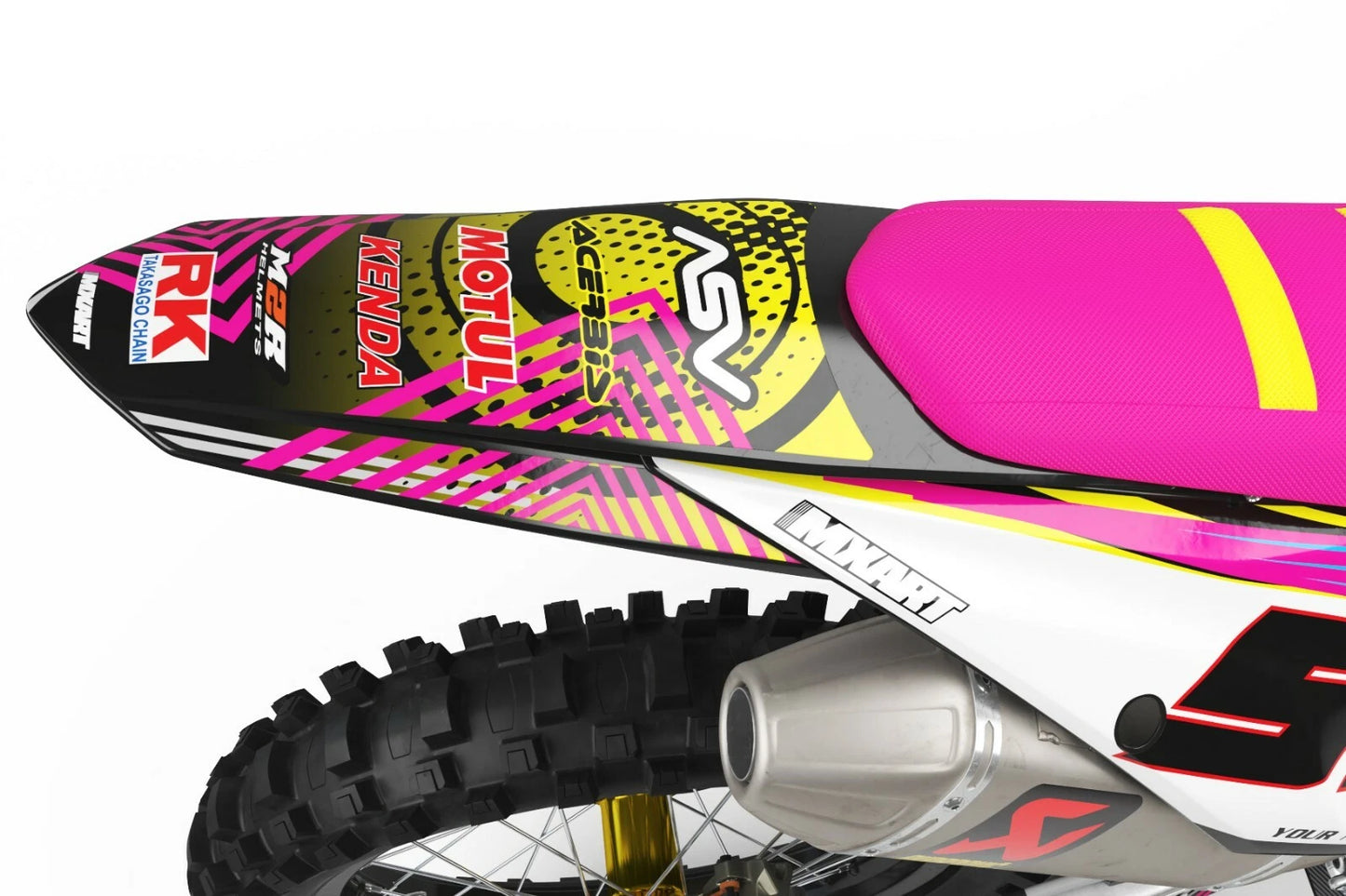 NEON Custom Graphics Kit Stickers for KTM SX (1993-1997)