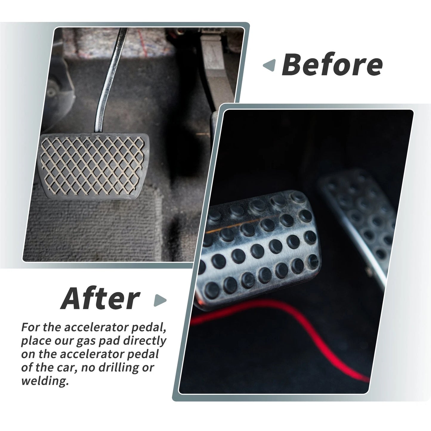 2 x Auto Foot Pedal Pads Covers for Jeep Grand Cherokee (2022-2025) Blue