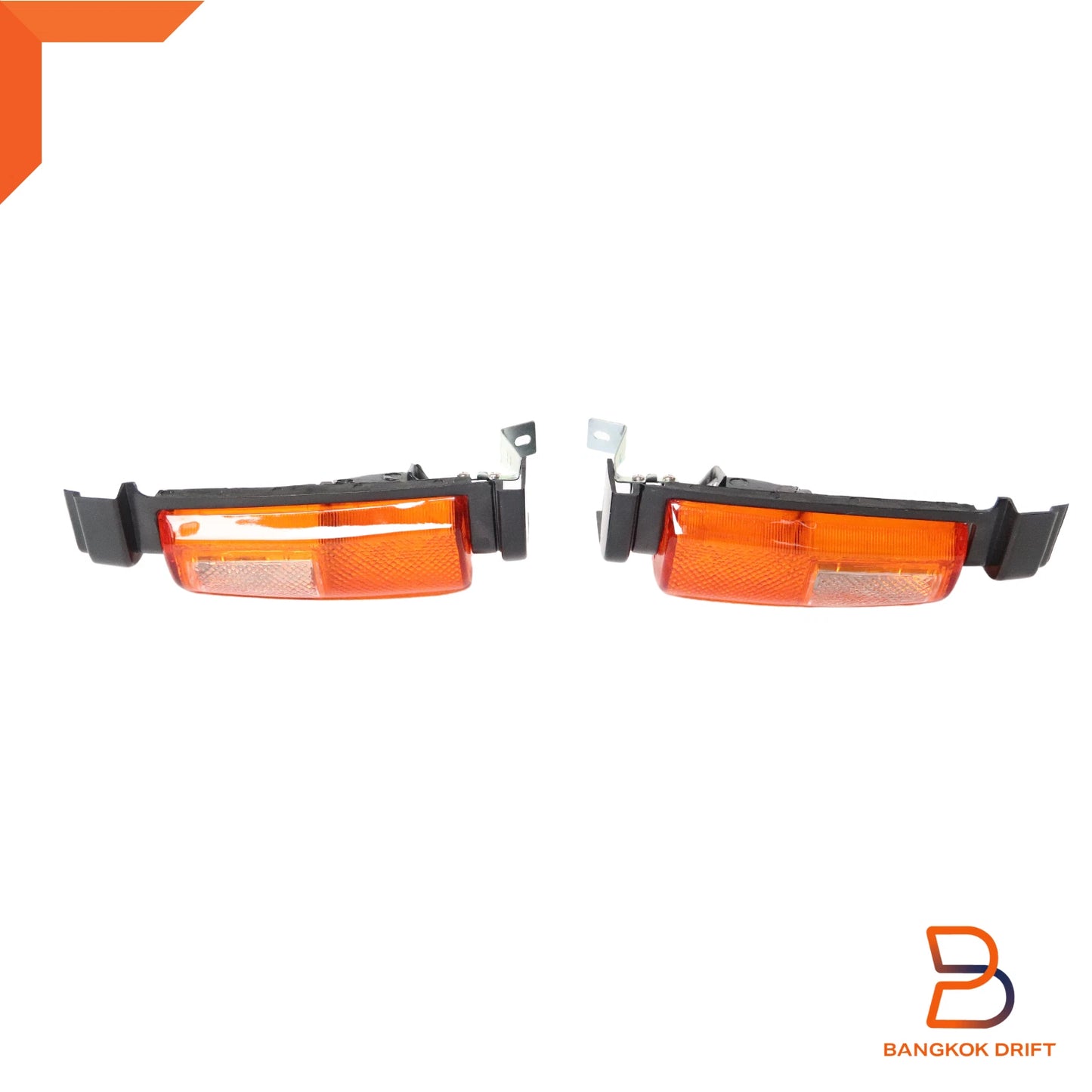 Front Side Turn Signal Light for Nissan Navara D21 86-92 Black Amber