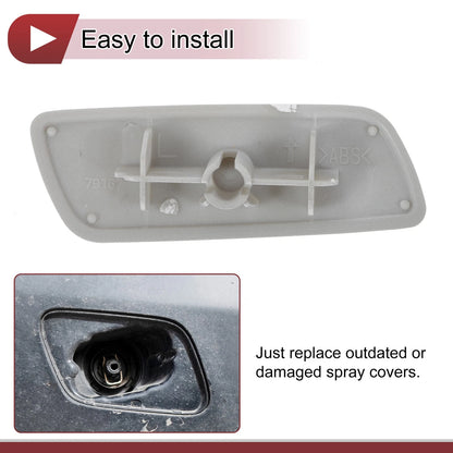 Front Left Washer Nozzle Cover for Lexus RX350 (2010-2013) - White 1 Pcs