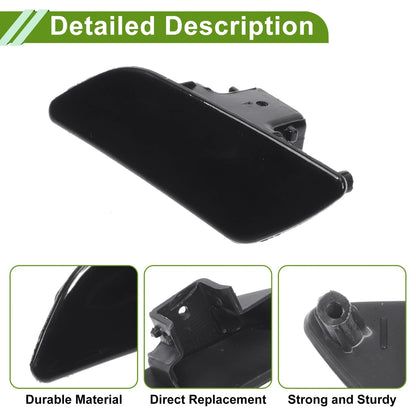 Left washer nozzle cover cap for Porsche Panamera (2014-2016) Black