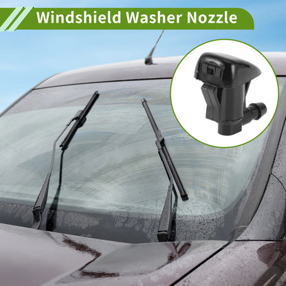 1x Windshield Washer Nozzle with Hose Connector for GMC