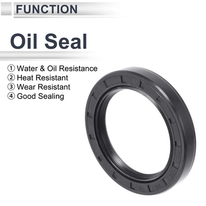 Oil Seal / 50x70x10mm Black 5 Pcs / Rotary Shaft Seal for Make Model