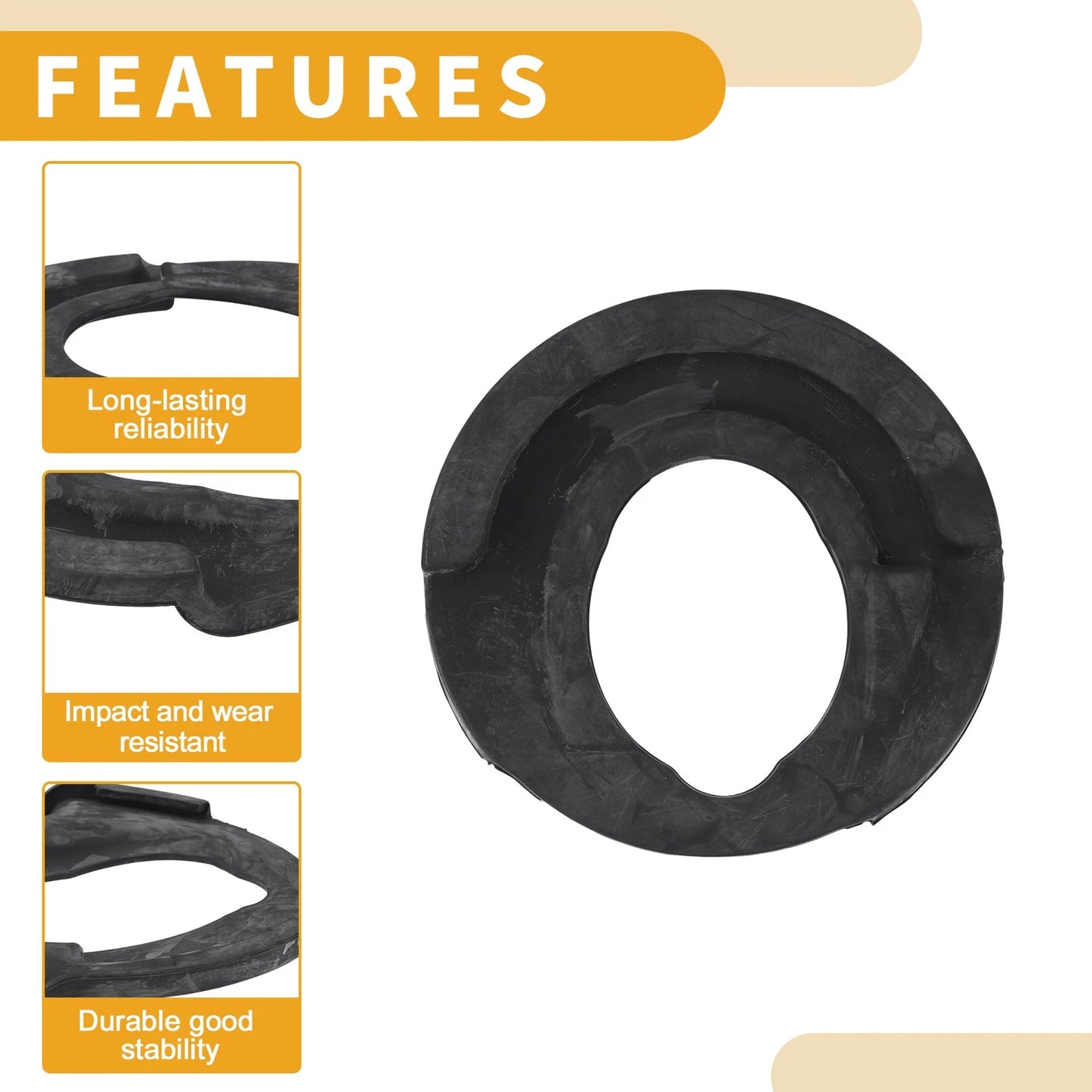 Lower Coil Spring Insulators Rubber 1 Pc for Chevrolet Captiva (2007 - 2010)