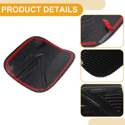 Fuel Tank Door Cap for Mitsubishi Eclipse (2018-2025) Carbon Fiber Black