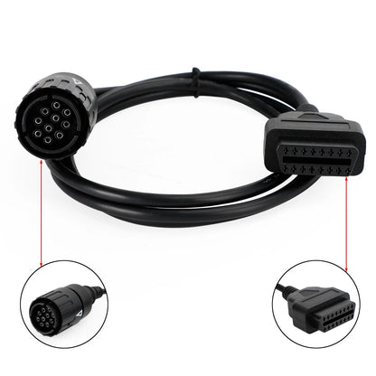 10 Pin to 16 Pin OBD2 Cable for BMW Diagnostic Scanner