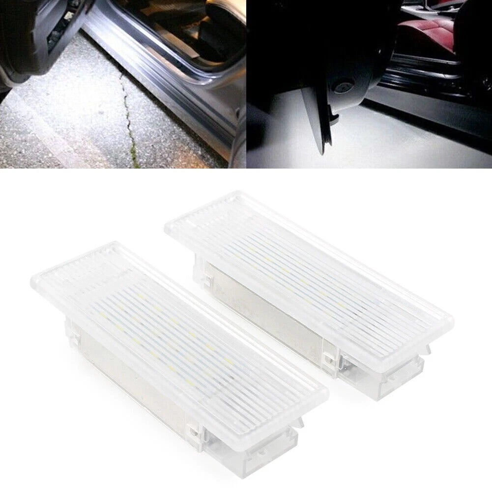 2 x White LED Door Courtesy Footwell Lights for BMW F20 F21 F30 F31 F32 F15 X5 X6