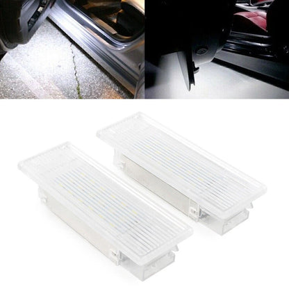 2 x White LED Door Courtesy Footwell Lights for BMW F20 F21 F30 F31 F32 F15 X5 X6