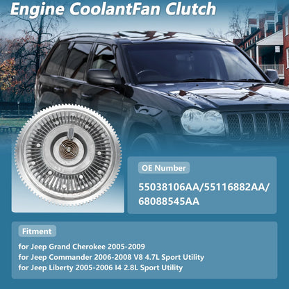 Engine Cooling Fan Clutch for Jeep Grand Cherokee (2005-2009)