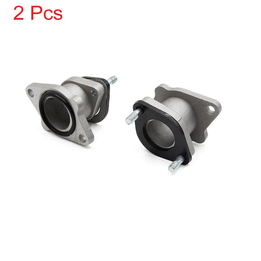 2 x Aluminum Alloy Motorcycle Intake Manifold Carburetor Connector for CG125