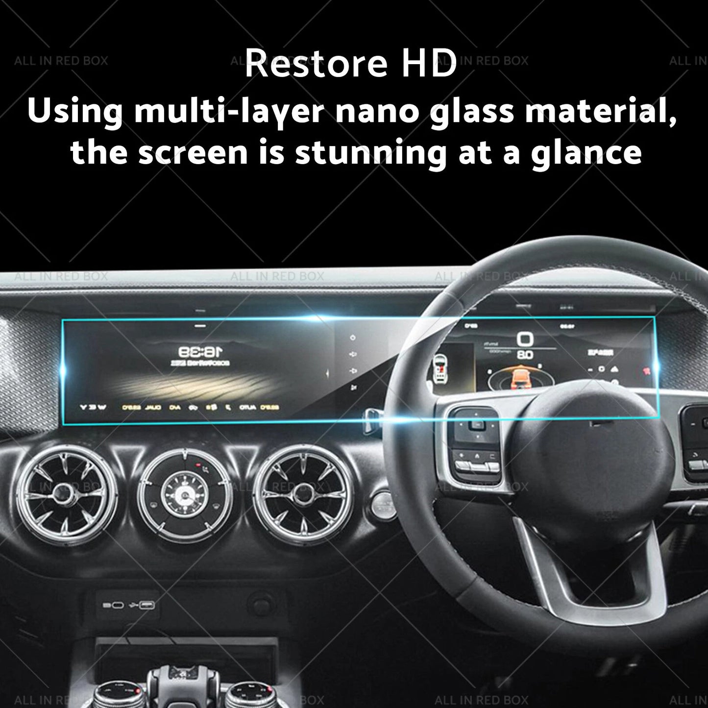 Tempered Glass Center Console Screen Protector for GWM Tank 300 (2023-2024)