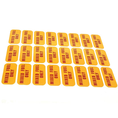 Mixed Fuel Only Sticker Decal for Garage, Oil, Gas, Diesel Vehicles