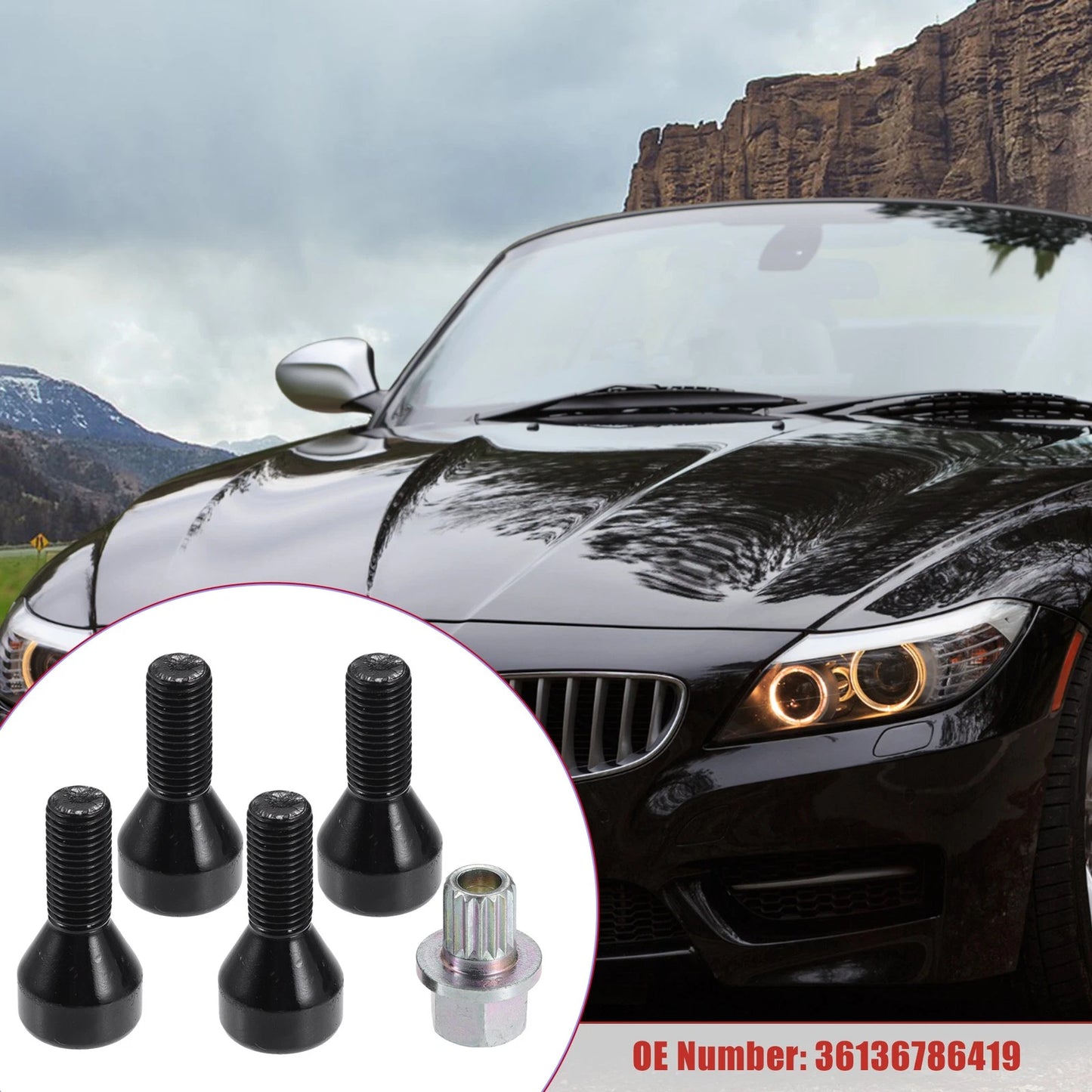 Wheel Lock Lug Nut Set for BMW 528i Z4 328i 330i (2006-2013)