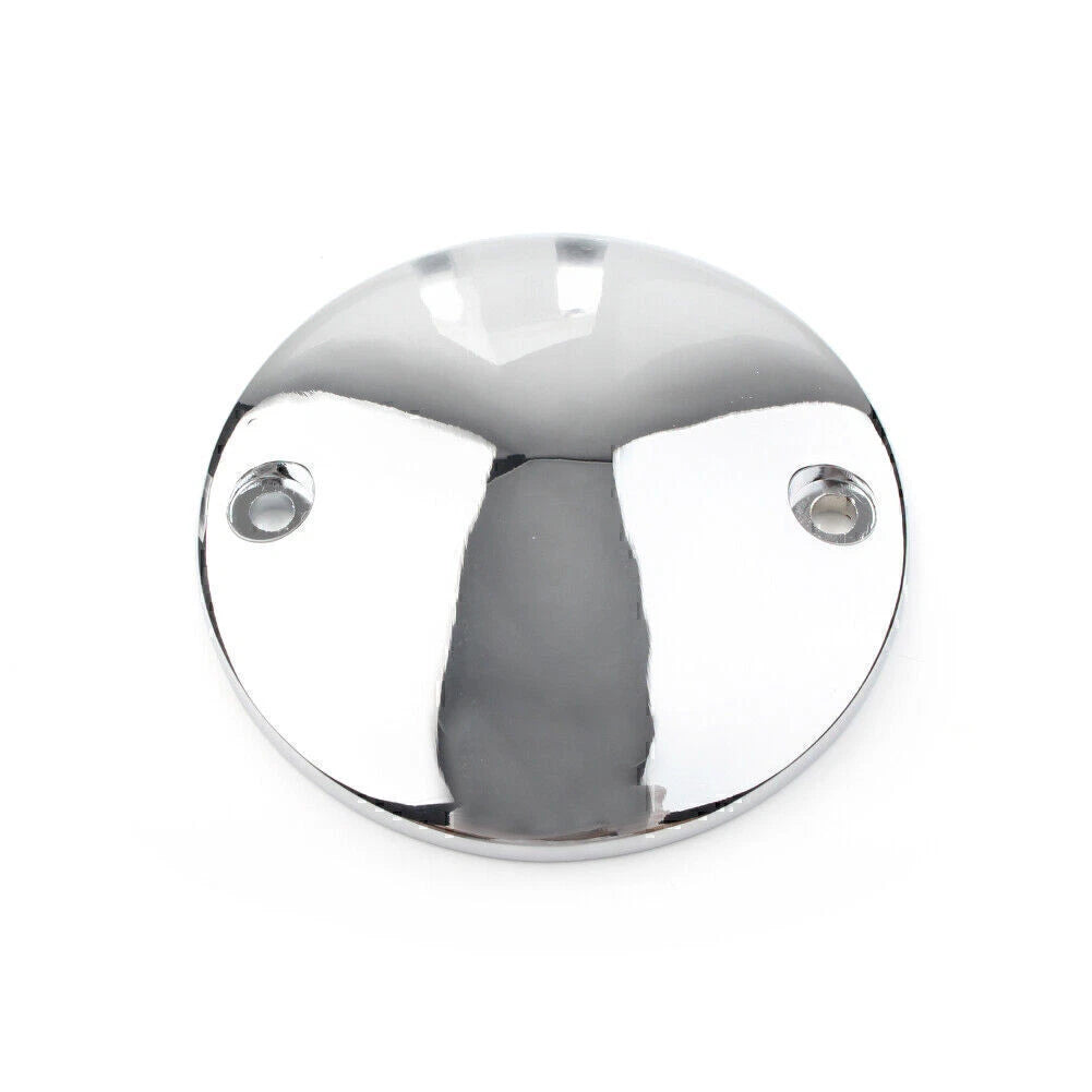 Chrome Ignition Timing Points Cover  Hole for Harley Big Twin (70-99)