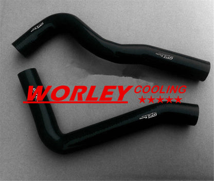 Aluminum Radiator & Black Hose for Nissan Patrol GQ Y60 (1997-1999)