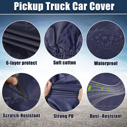 Waterproof Navy Blue SUV Car Cover for Jeep Wrangler JK JL 2 Door (07-21)