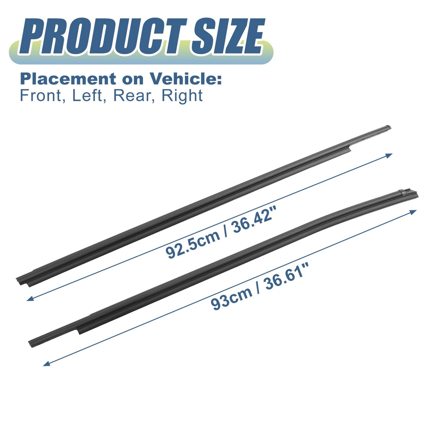 4pcs Window Weatherstrip Door Seal for Toyota Sequoia (2008-2022)
