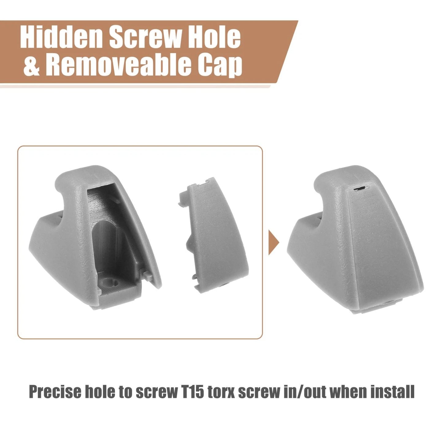 Sun Visor Support Clip Retainer for Chevrolet Cruze Sonic Gray