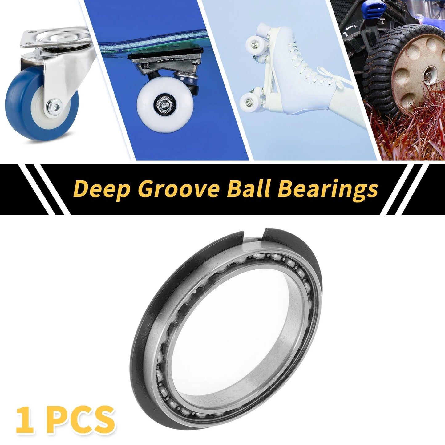 6808NR 40x52x7mm Deep Groove Ball Bearings for Scooter Skateboard Wheel